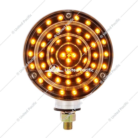 United Pacific 88 Led Double Face Turn Signal Light - Amber & Red Led/Clear Lens 38114